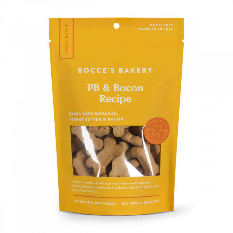 Bocce's Bakery Peanut Butter & Bacon All Natural Dog Biscuits