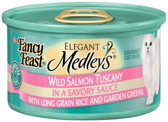 Fancy Feast Elegant Medleys Wild Salmon Tuscany Canned Cat Food