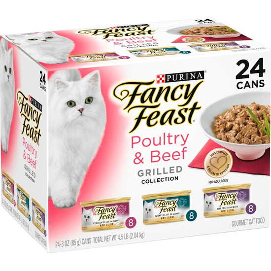 Fancy Feast Grilled Poultry and Beef Feast Variety Canned Cat Food