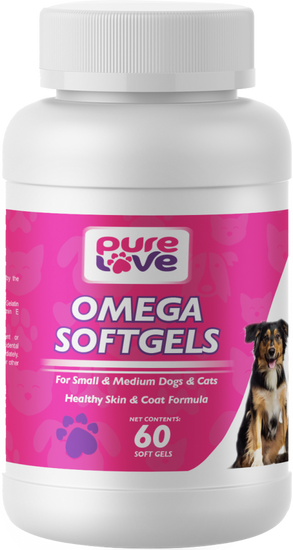 Pure Love Omega V3 SoftGels for Small to Medium Dogs and Cats