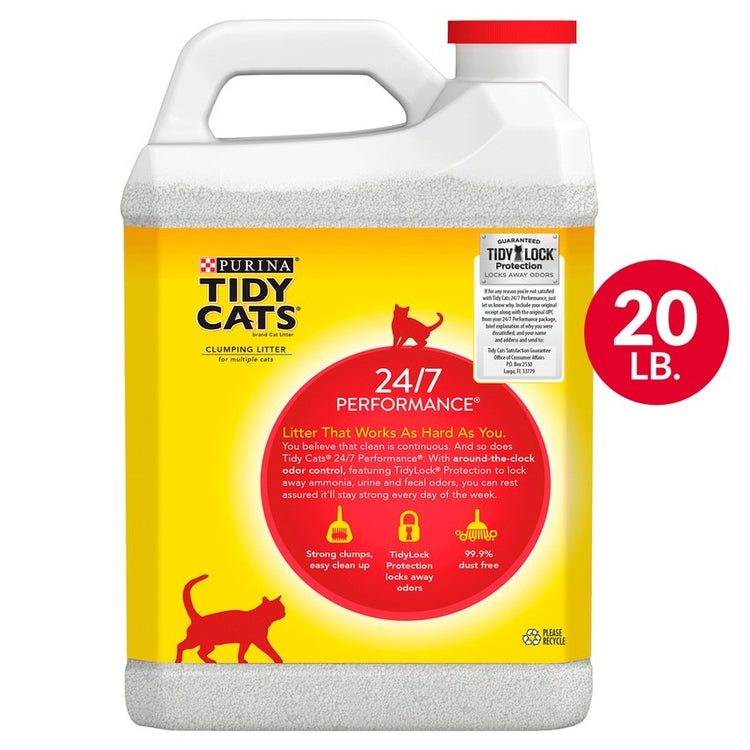 Tidy Cats Scoop 24/7 Performance Continuous Odor Control for Multiple Cats Cat Litter