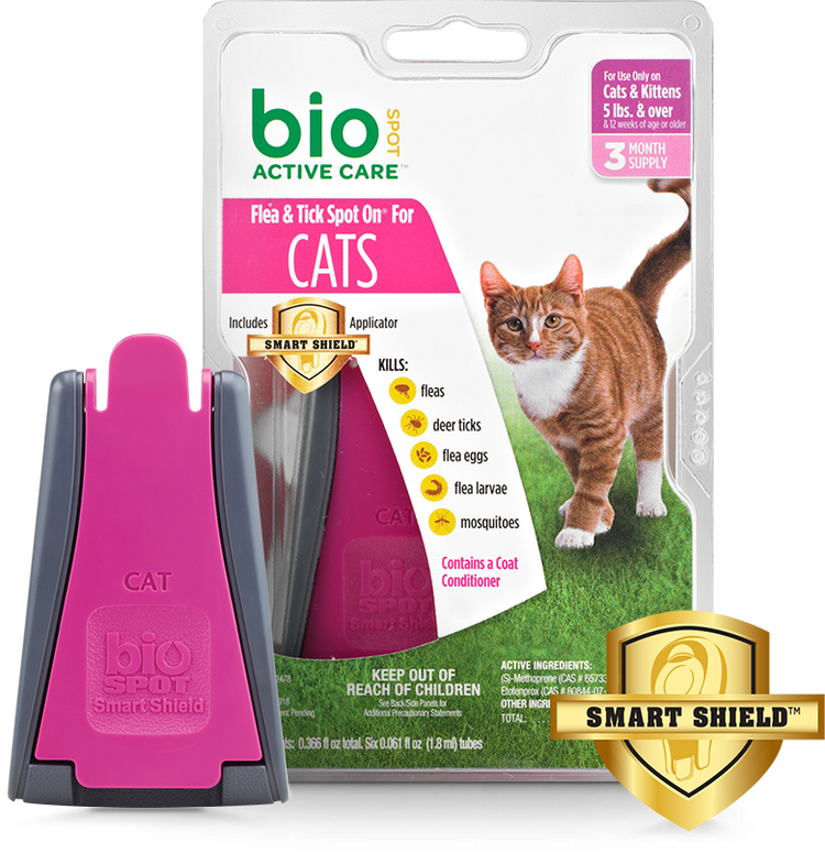 bioSPOT Spot On Flea and Tick Control for Cats Under 5 lbs
