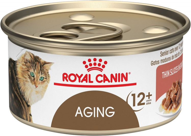 Royal Canin Aging 12+ Senior Thin Slices in Gravy Canned Cat Food