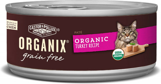 Castor and Pollux Organix Grain Free Organic Turkey Recipe Canned Cat Food