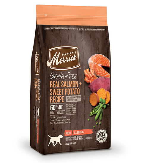 Merrick Grain Free Real Salmon & Sweet Potato Recipe Dry Dog Food