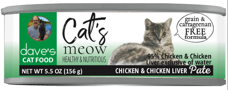Dave's 95% Chicken and Chicken Liver Pate Formula Canned Cat Food
