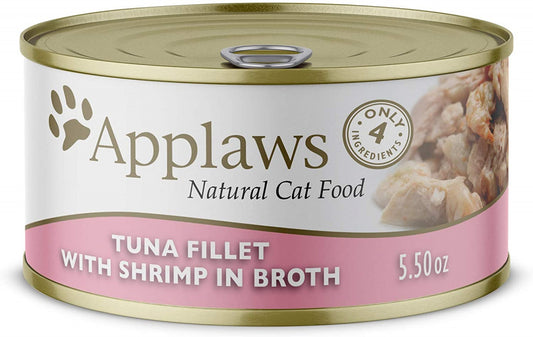 Applaws Natural Wet Cat Food Tuna with Shrimp in Broth
