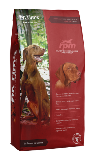 Dr. Tim's RPM Grain Free Salmon and Pork Formula Dry Dog Food