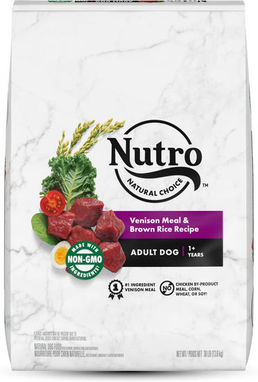 Nutro Wholesome Essentials Adult Venison Meal, Brown Rice and Oatmeal Dry Dog Food