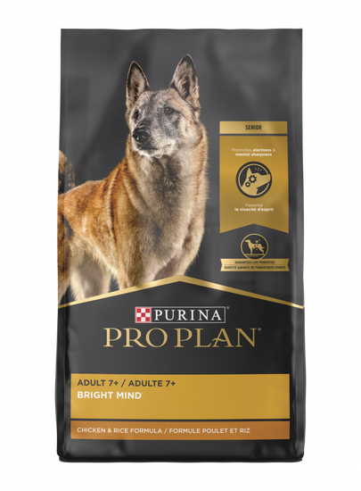 Purina Pro Plan Bright Mind Adult 7plus Chicken & Rice Formula Dry Dog Food