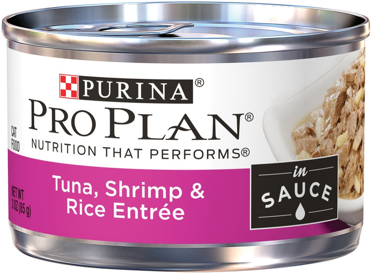 Purina Pro Plan Savor Adult Tuna, Shrimp & Rice in Sauce Entree Canned Cat Food
