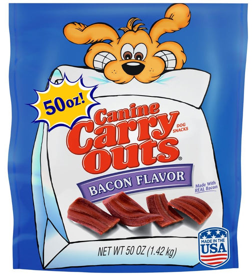 Canine Carry Outs Bacon Flavor Dog Snacks