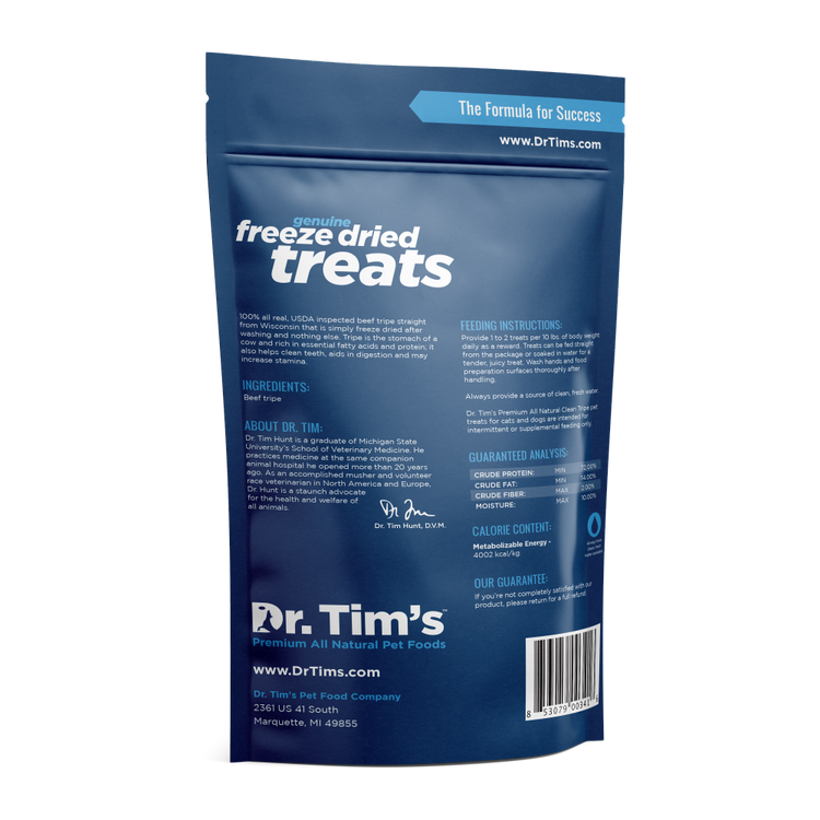 Dr. Tim's Freeze Dried Clean Tripe Dog and Cat Treats