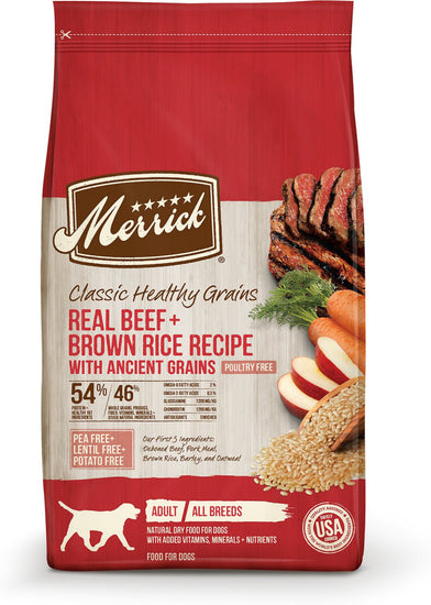 Merrick Classic Beef & Brown Rice Recipe with Ancient Grains Dry Dog Food