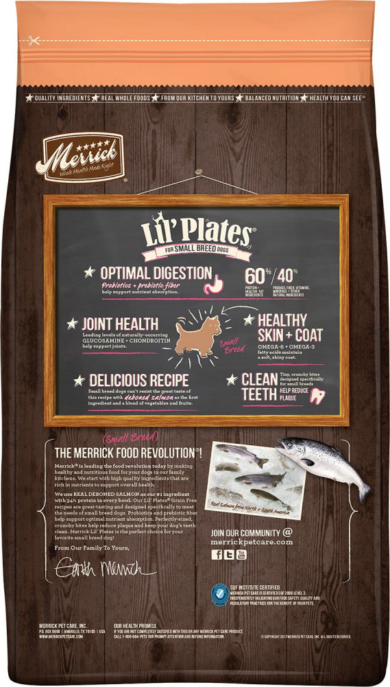 Merrick Lil' Plates Small Breed Grain Free Real Salmon & Sweet Potato Dry Dog Food