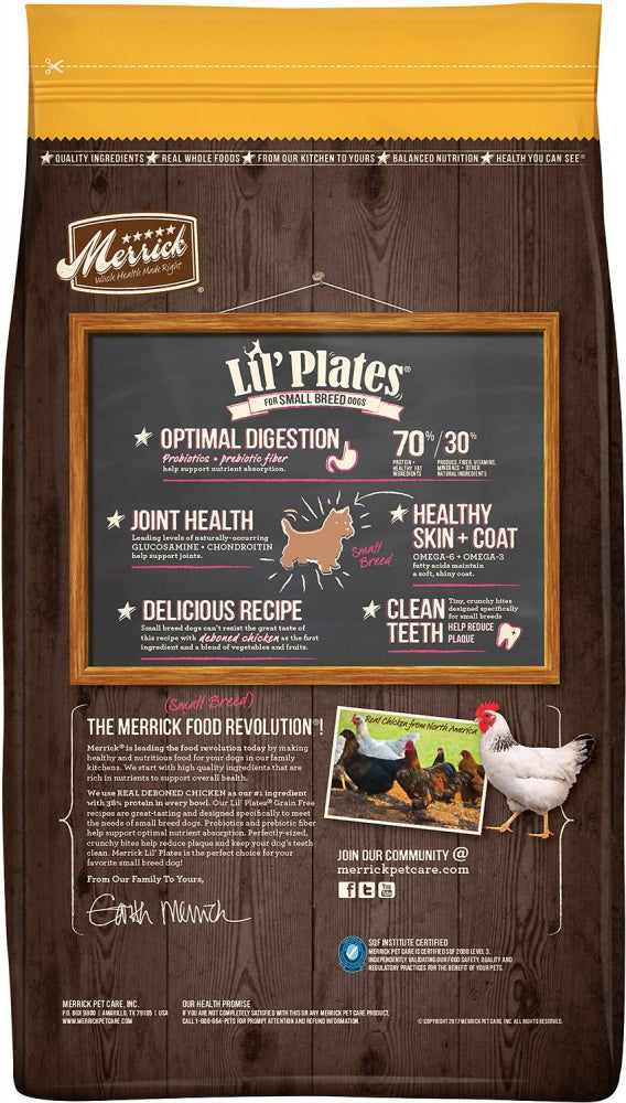Merrick Lil' Plates Small Breed Grain Free Real Chicken & Sweet Potato Dry Dog Food