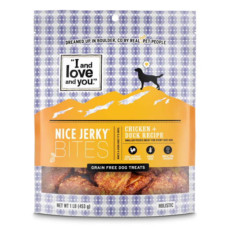 I And Love And You Nice Jerky Grain Free Chicken & Duck Dog Treats