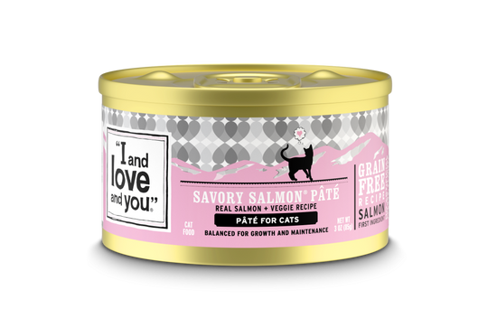 I And Love And You Grain Free Savory Salmon Pate Canned Cat Food