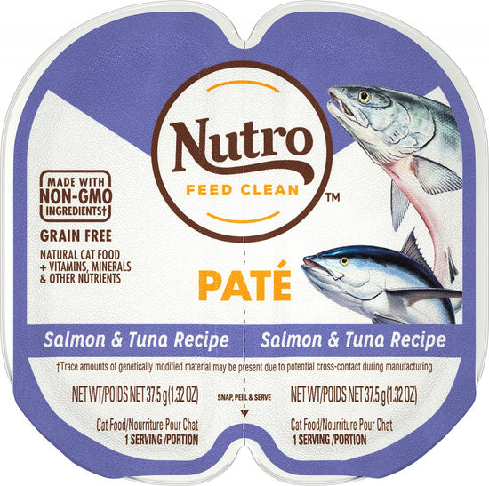 Nutro Perfect Portions Grain-Free Salmon & Tuna Recipe Cat Food Trays