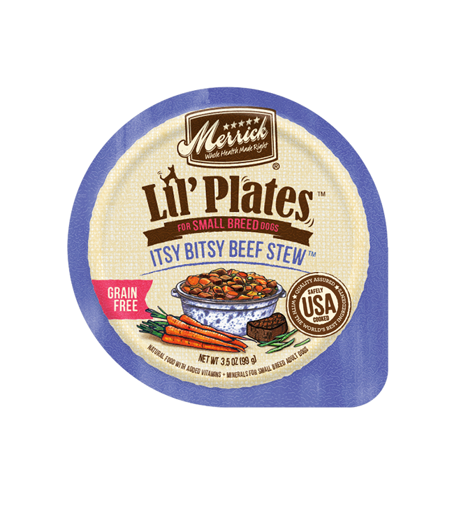 Merrick Lil' Plates Grain Free Mini Medley Variety Pack Wet Dog Food Tray