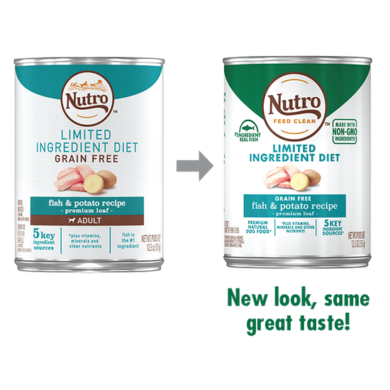 Nutro Premium Loaf Limited Ingredient Diet Fish & Potato Recipe Canned Dog Food