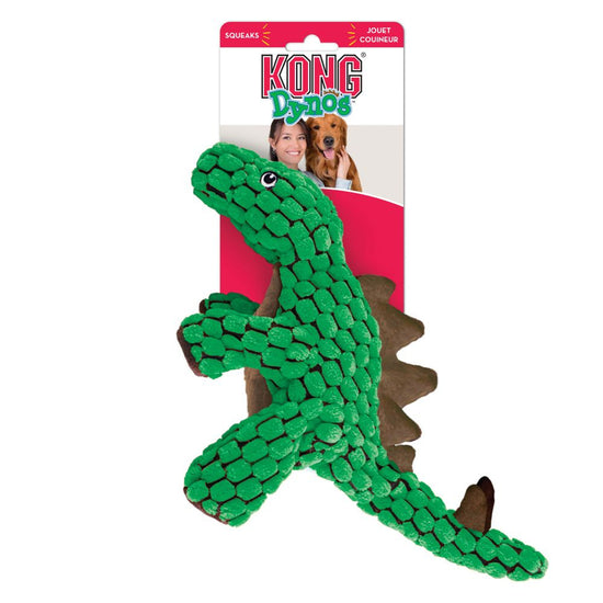 KONG Dynos Stegosaurus Squeaker Dog Toy