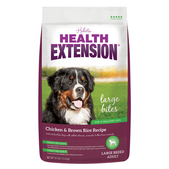 Health Extension Chicken & Brown Rice Large Bites Dry Dog Food