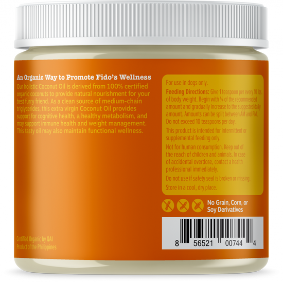Zesty Paws 100% Certified Organic Extra Virgin Coconut Oil for Dogs