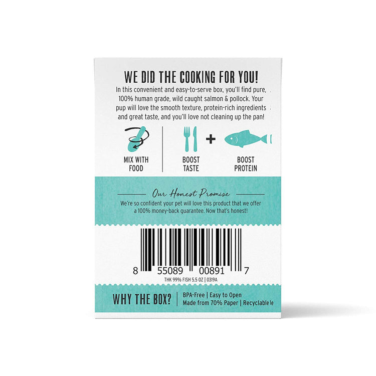 The Honest Kitchen Meal Booster 99% Salmon & Pollock Dog Food Topper