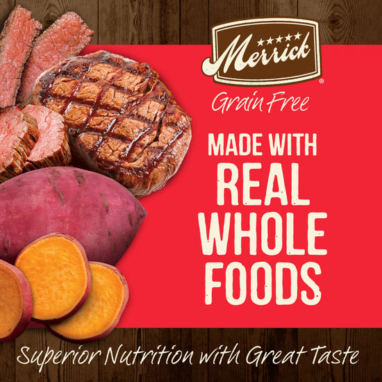 Merrick Grain Free Bison, Beef & Sweet Potato Dry Dog Food