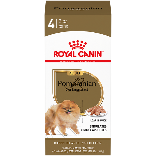 Royal Canin Breed Health Nutrition Pomeranian Adult Loaf in Sauce Canned Dog Food