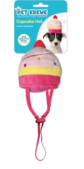 Pet Krewe Cupcake Hat Costume for Cats & Dogs