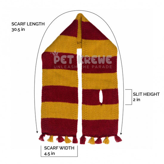 Pet Krewe Hipster Wizard Scarf for Cats & Dogs