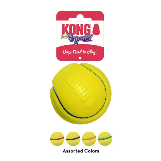 KONG Squeezz Tennis Ball Assorted Bulk