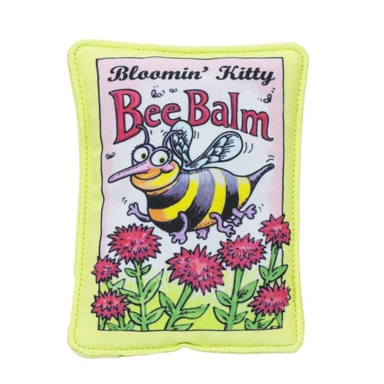 Fuzzu Bloomin Kitty Bee Balm Seed Packet Cat Toy