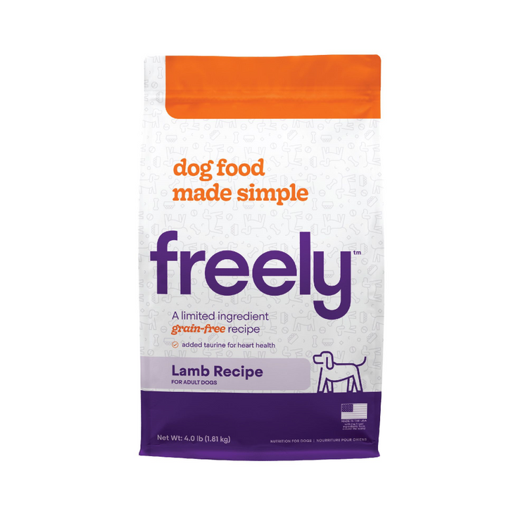 Freely Limited Ingredient Diet Natural Grain Free Lamb Kibble Adult Dry Dog Food