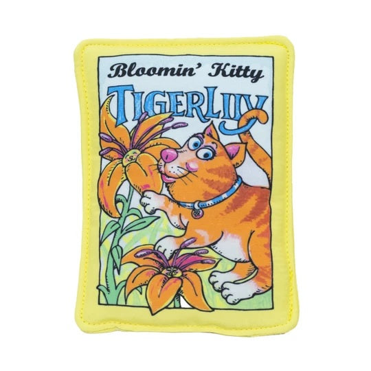 Fuzzu Bloomin Kitty Tiger Lily Seed Packet Cat Toy