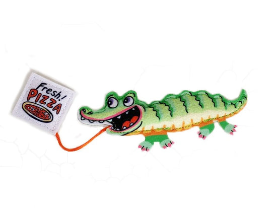 Fuzzu Fast Food Gator and Pizza Cat Toy