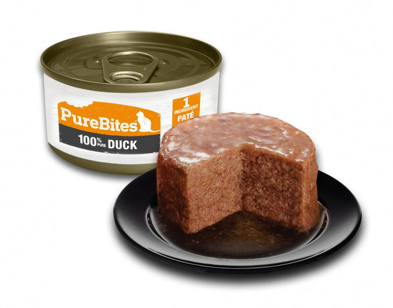 PureBites 100% Pure Duck Pate Cat Food Topper Treat