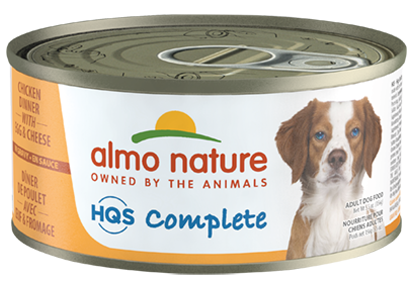 Almo Nature HQS Complete Dog Complete & Balanced Chicken Dinner with Egg & Cheese Canned Dog Food