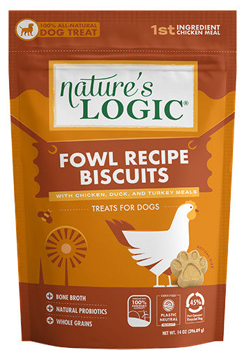 Nature's Logic Fowl Recipe Biscuit Dog Treats
