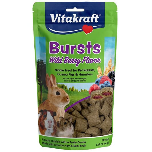 Vitakraft Bursts Wild Berries For Rabbits Guinea Pigs Chinchillas and Other Small Animals