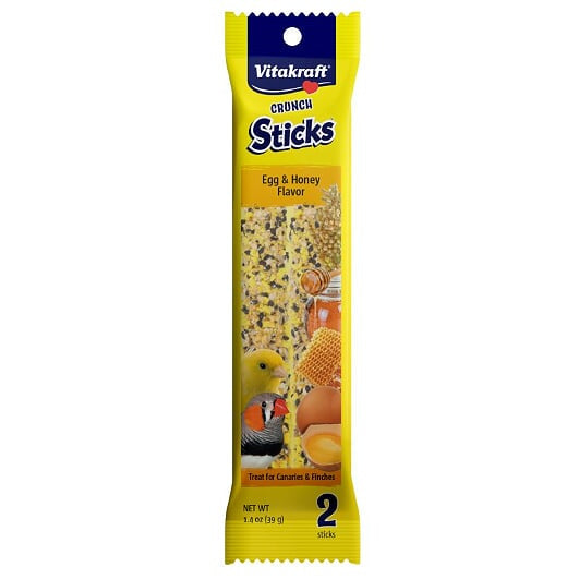 Vitakraft Crunch Sticks Egg And Honey Flavor For Canaries And Finches