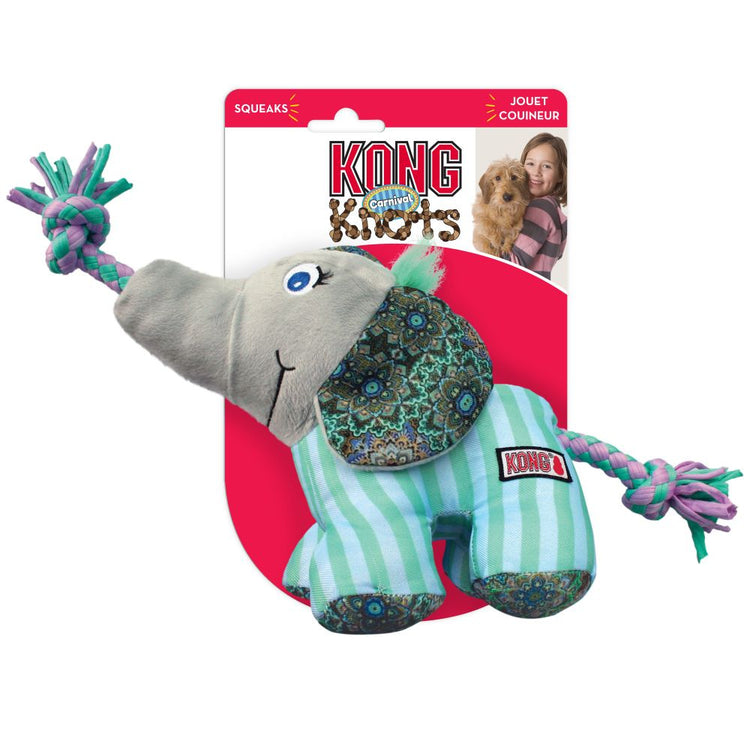 KONG Knots Carnival Elephant  Dog Toy