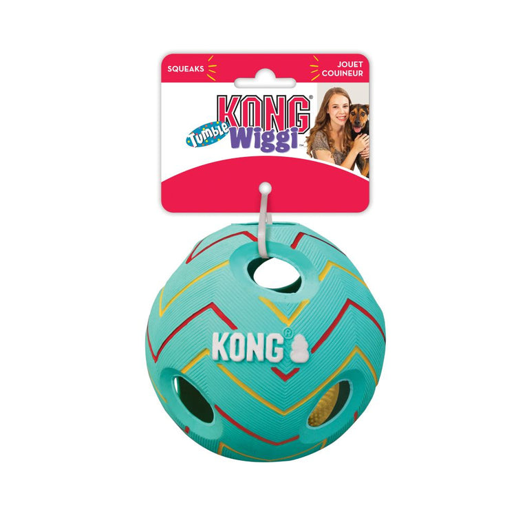 KONG Wiggi Tumble Dog Toy   (Colors Vary)