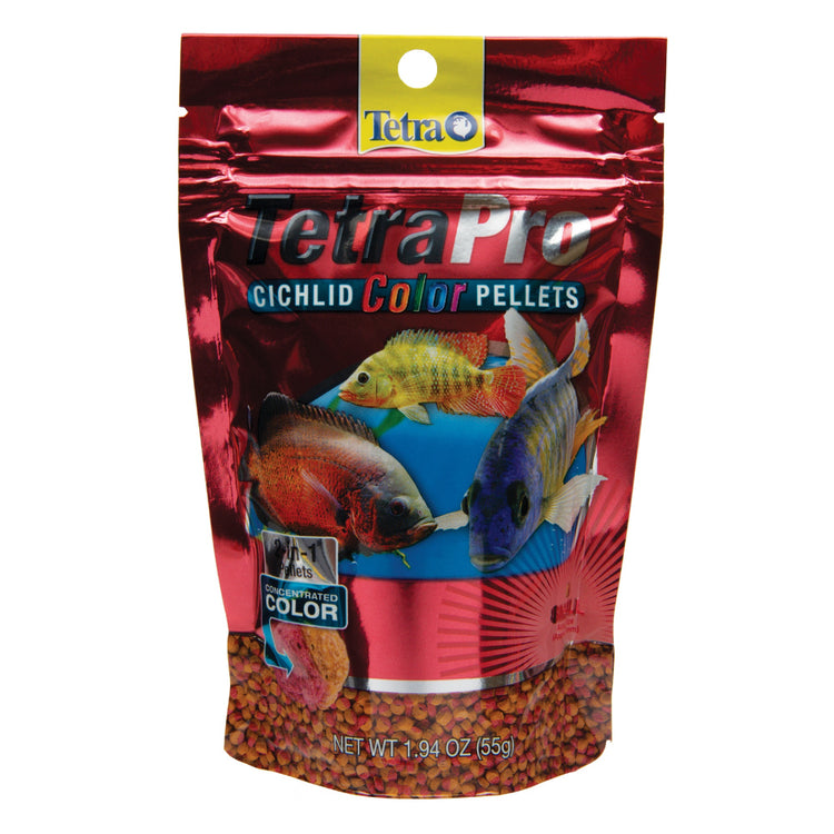 Tetra Pro Small Cichlid Color Pellet Fish Food