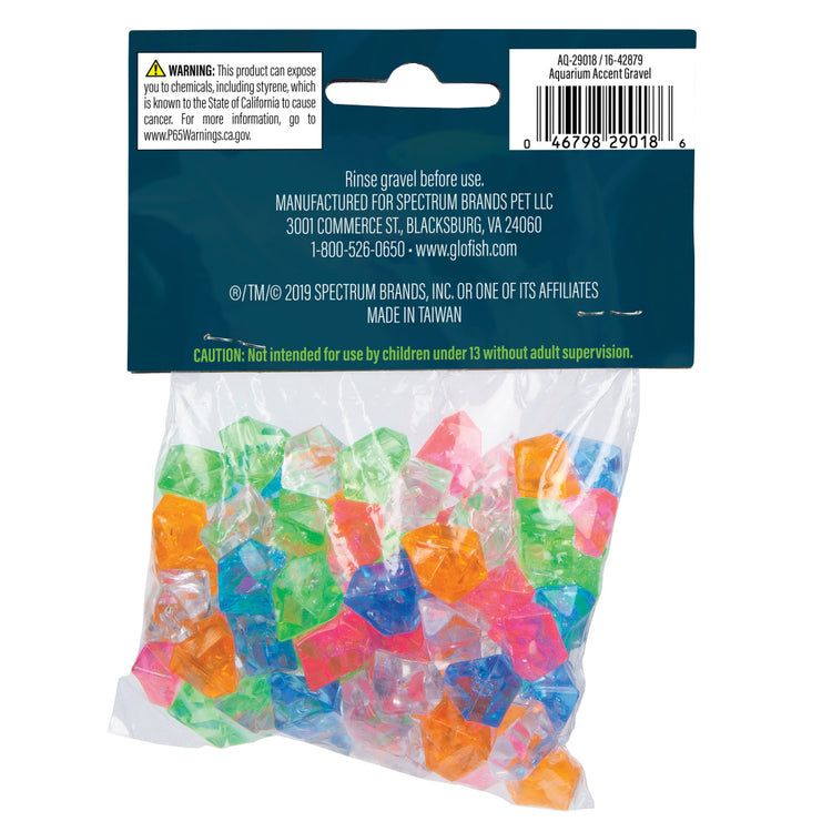 GloFish Aquarium Multicolored Gems Gravel Accents
