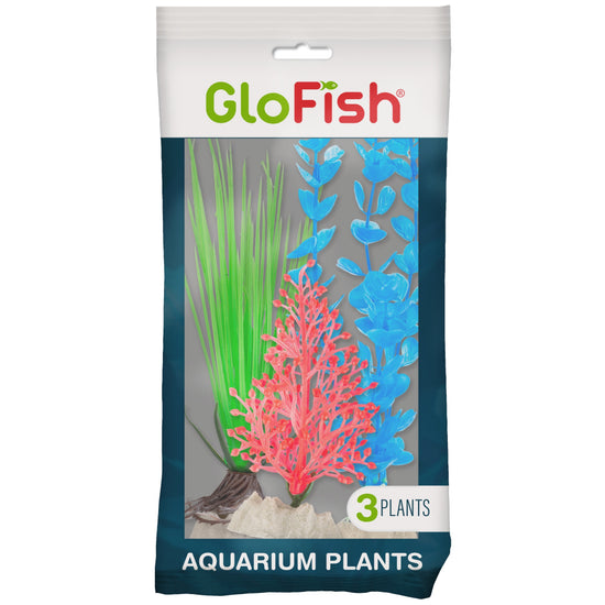 GloFish Plant Orange, Green & Blue Tank Accessory