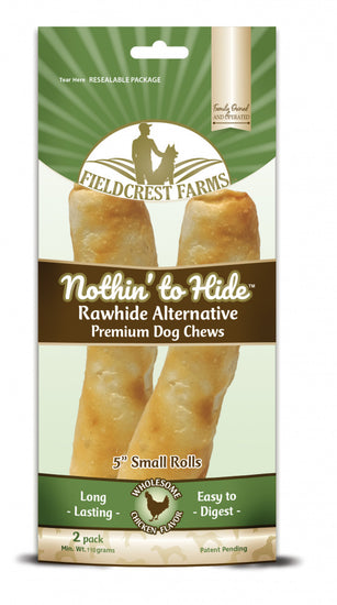 Fieldcrest Farms Nothin' to Hide Small Roll Chicken Dog Chews