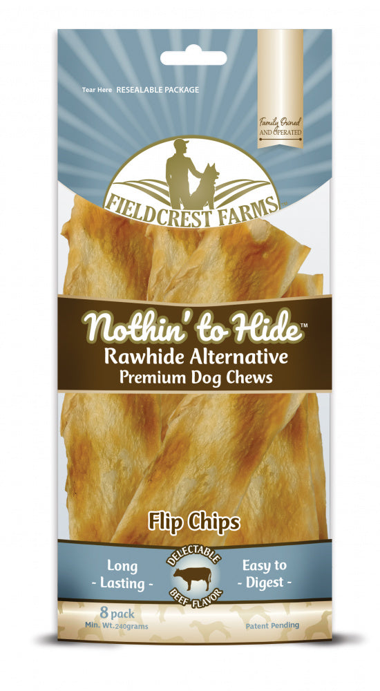 Fieldcrest Farms Nothin' to Hide Flip Chips Beef Dog Chews